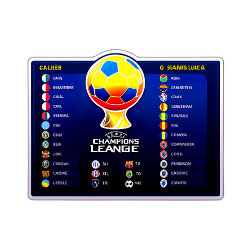 Champions League Standings Sticker