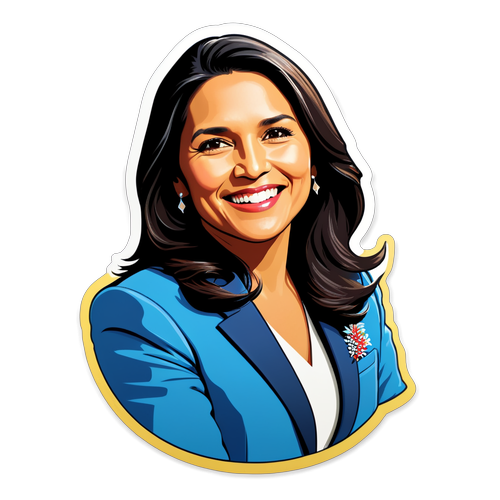 Stilig klistremerke av Tulsi Gabbard