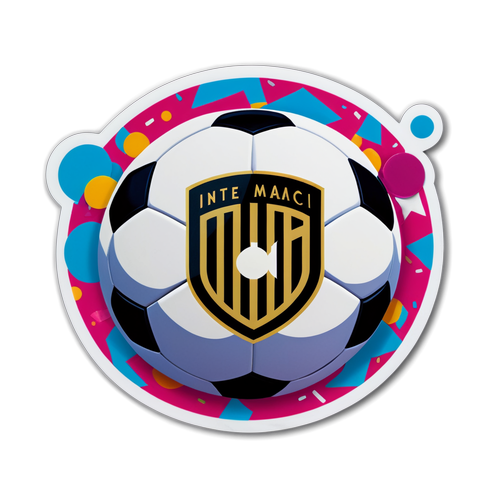 Sticker ya Mpira wa Miguu wa Inter Miami