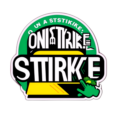 지하철 파업 스티커