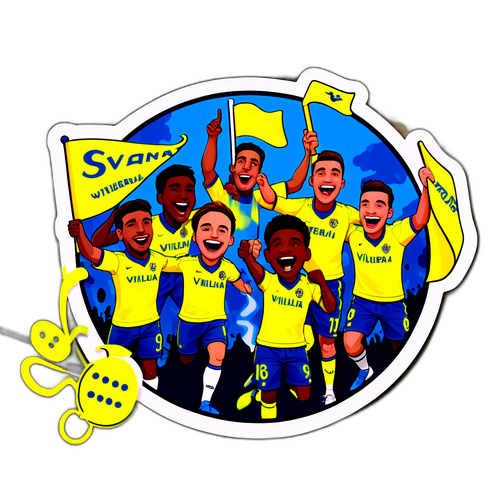 비야레알의 홈 게임 분위기 스티커