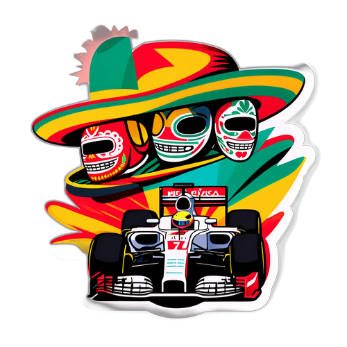 Akční nálepka F1 Mexického Grand Prix