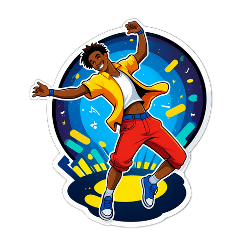 Dynamic Eze Tańczący na Festiwalu Muzycznym