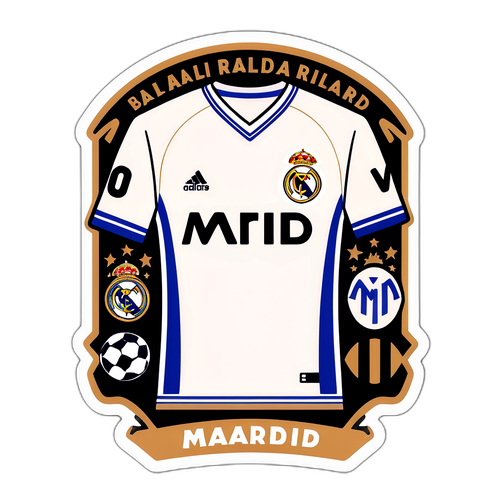 עיצוב נוסטלגי של חולצת ריאל מדריד