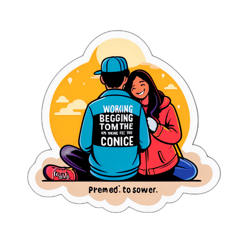 街头情侣的浪漫相遇