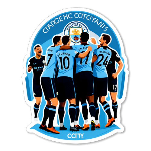 Sticker Kỷ Niệm Chiến Thắng Của Man City