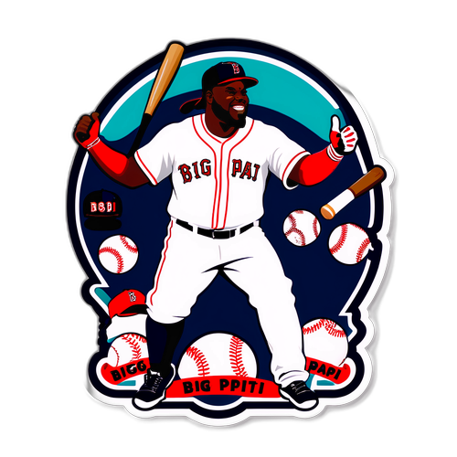David Ortiz 'Big Papi' Baseball Sticker