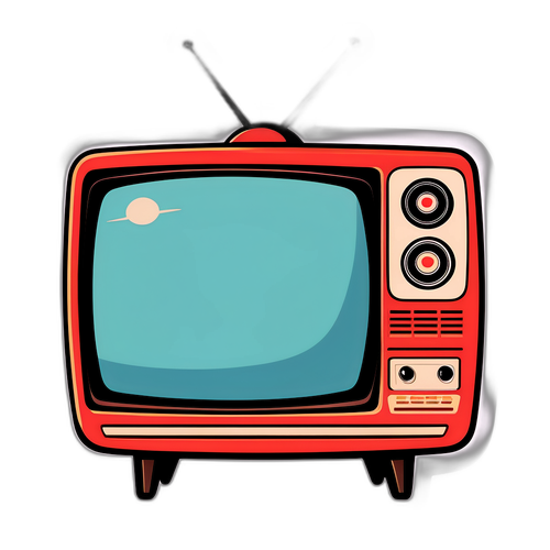 Ρετρό Στικέρ για το Mega TV
