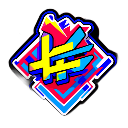 Наклейка FaZe Clan у стилі графіті на цегляній стіні