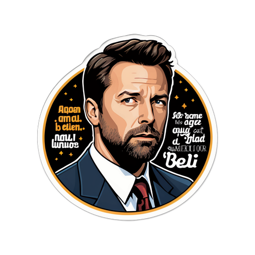 Samolepky s oblíbenými citáty z filmů Bena Afflecka