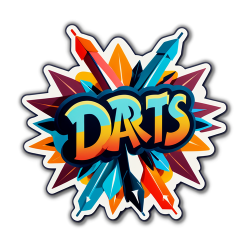 Darts Retro Sticker