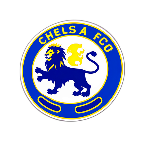 Minimalist Chelsea FC Crest Klistremerke