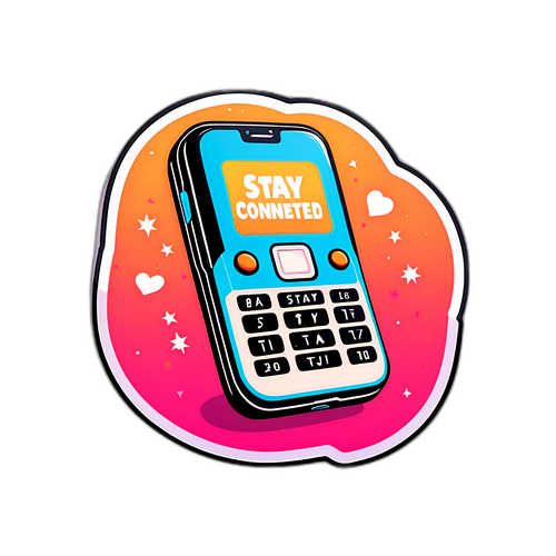 Blijf Verbonden Sticker
