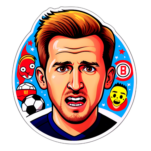 Harry Kane i Karikatur