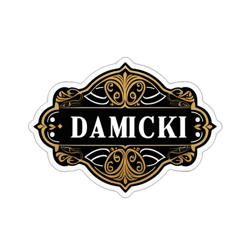 Elegancki naklejka Damięcki