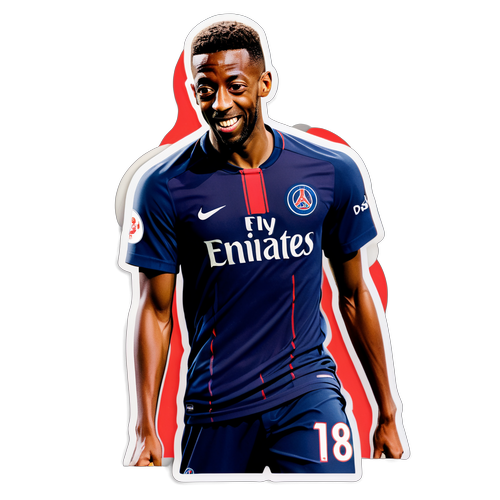 Inattendu ! Dembele s’affiche en maillot du PSG avec les couleurs de l’Arsenal !