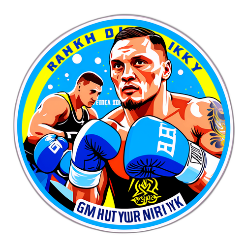 Usyk az ökölvívó ringben, motiváló szavakkal