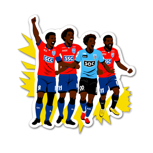 Sticker des supporters d'Angers SCO et Lille OSC