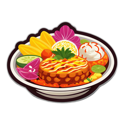 Sticker Hidangan Sabu yang Menggugah Selera