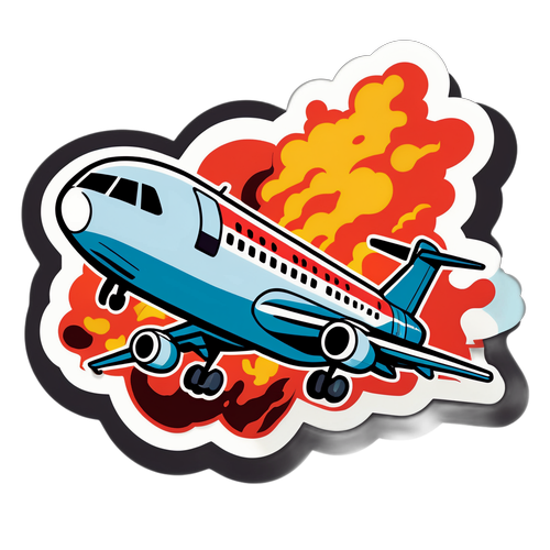 飞机坠毁紧张场景