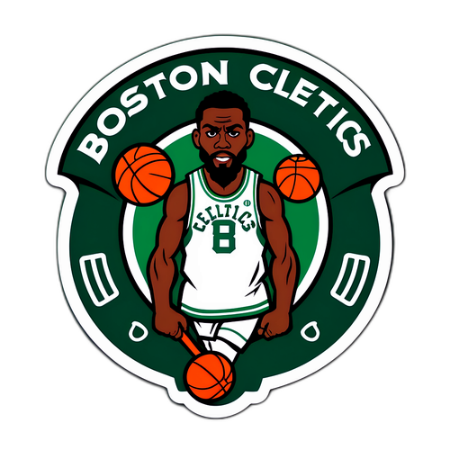 Design estilizado do Boston Celtics