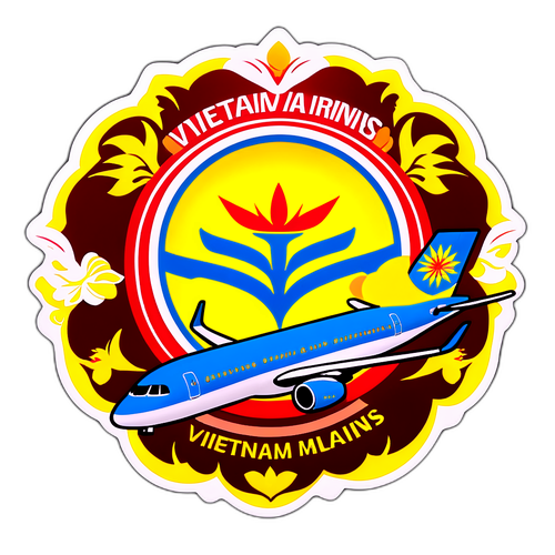 Nhãn dán biểu tượng Vietnam Airlines