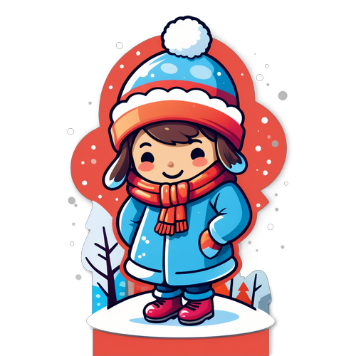 Winter Wonderland Character Sticker