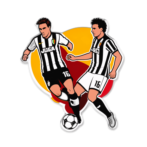 Design dinamic cu jucători de fotbal în acțiune pentru meciul "Udinese vs Roma"