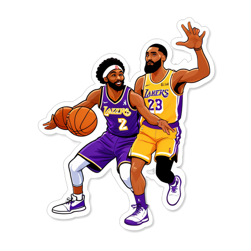 Wizards vs Lakers Sticker