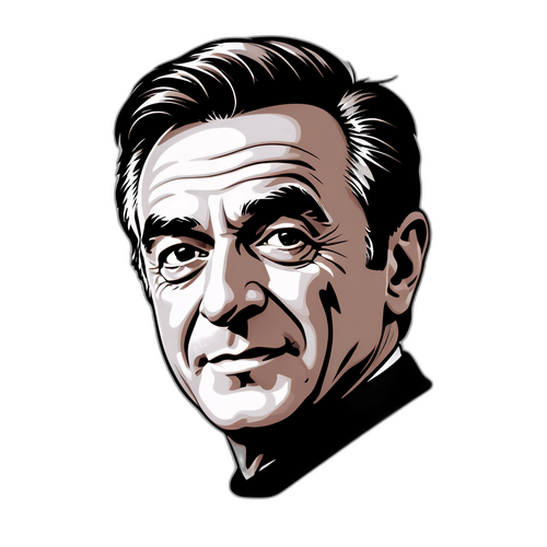 Adesivo minimalista di Toni Servillo