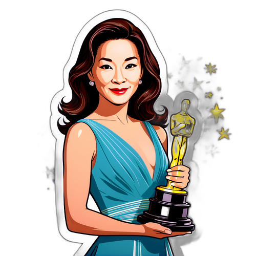 Sticker Glamorous Michelle Yeoh
