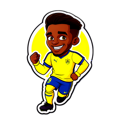 สติกเกอร์การ์ตูนตัวละครฟุตบอล Villarreal