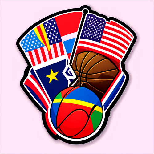 Makikita Mo Ba ang Pagsasama ng Timog Sudan at USA sa Isang Basketball? Tuklasin ang Sticker na Magbibigay-Buhay sa Iyong Pagsuporta!