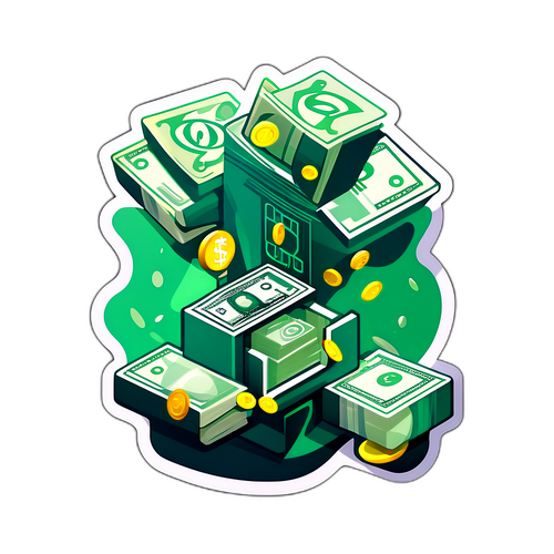 お金の流れを視覚化したデザイン