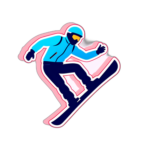 Minimalist design af en ski jump ramp