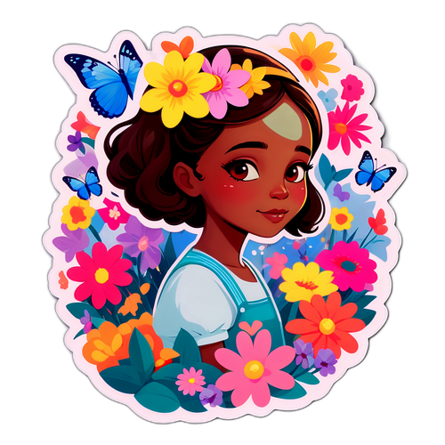 Sticker van Camille met Dromerige Uiterlijk