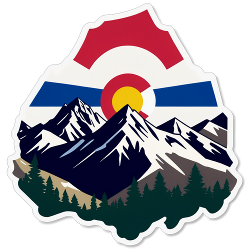 Rappresentazione Artistica della Bandiera di Stato del Colorado