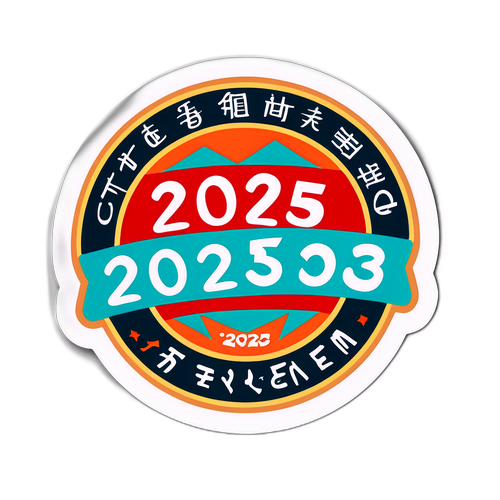 2025 대학 입시 강조 캘리그래피 스티커