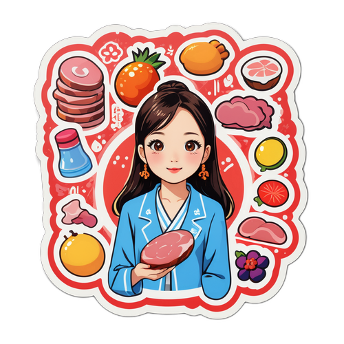 함은정의 다양한 액세서리 스티커