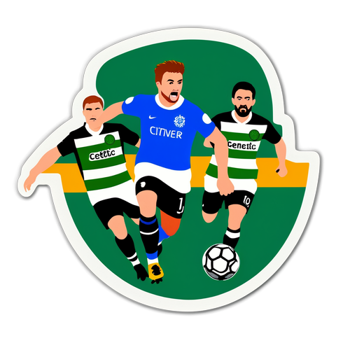 Sticker echipă de fotbal: Rangers și Celtic