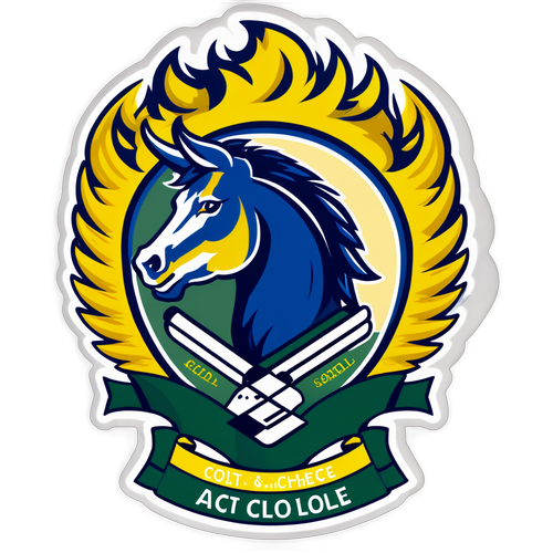 Apalachee High School's Colt Gray Sticker: Elevate Your School Spirit with Our Stunning Crest Design!