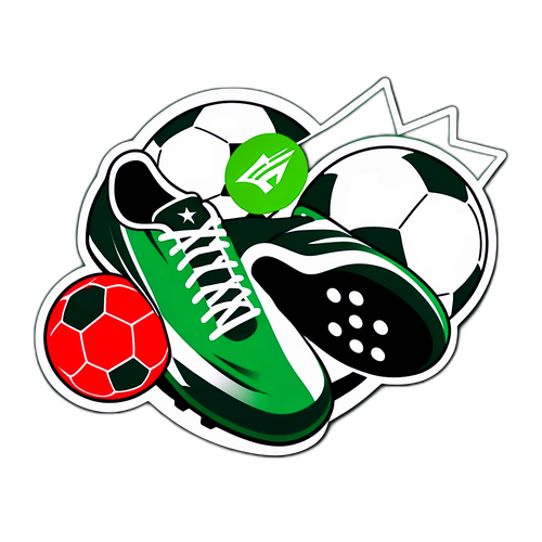 Palmeiras ve Juventude Maçını Kutlayan Sticker