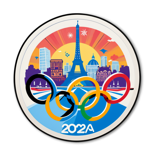 Unleash the Spirit of Paris 2024: The Must-Have Sticker Celebrating Olympic Dreams!