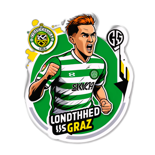 Sticker ya Kusherehekea Mchezo wa Celtic dhidi ya SK Sturm Graz