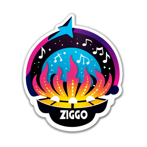 Levendige Muziekervaring: Sticker van de Ziggo Dome