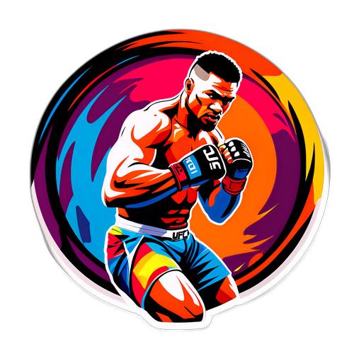 UFC Vechtende Strijder Sticker