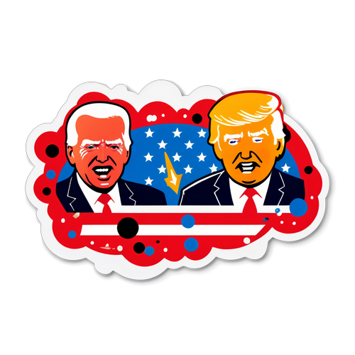 Tragedi Politik: Stiker Menyentuh Menggambarkan Penembakan Trump dan Biden dalam Konteks Menderita!