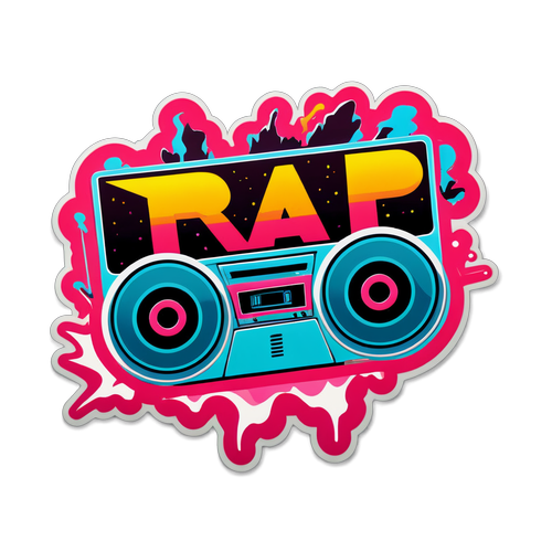 Trap-musiikin energia stickeri