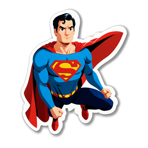 Stiker Superman Playful