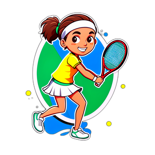Stiker Tema Tennis Ceria